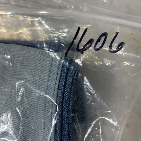 🍁SALE $10🍁 ABERCROMBIE Kids High Rise Straight Colorblock Jeans Girls sz 15/16 - Picture 14 of 14